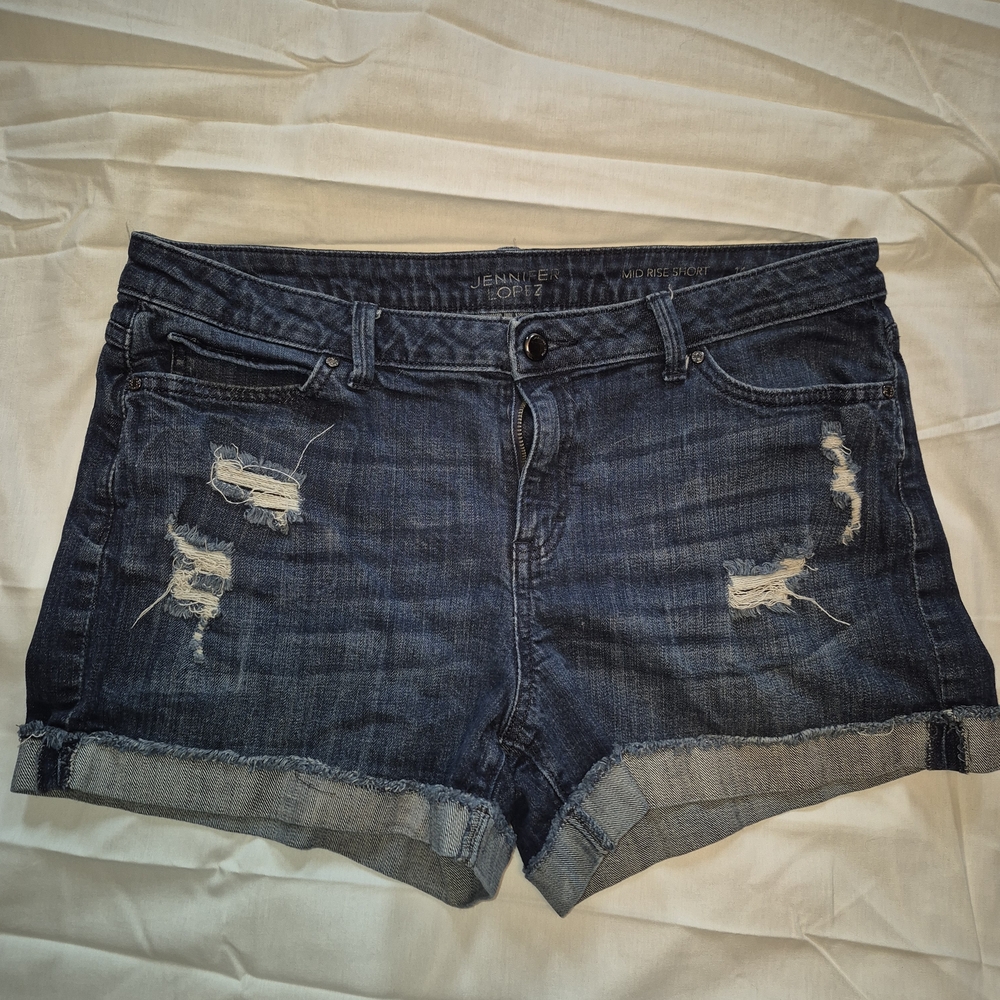 Women's Distressed Denim Shorts